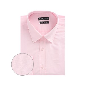 MS62 핑크 슬림핏 긴팔 무지셔츠