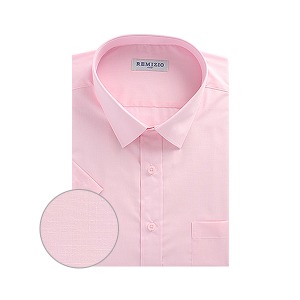 MS006 핑크 일반핏 반팔 무지셔츠
